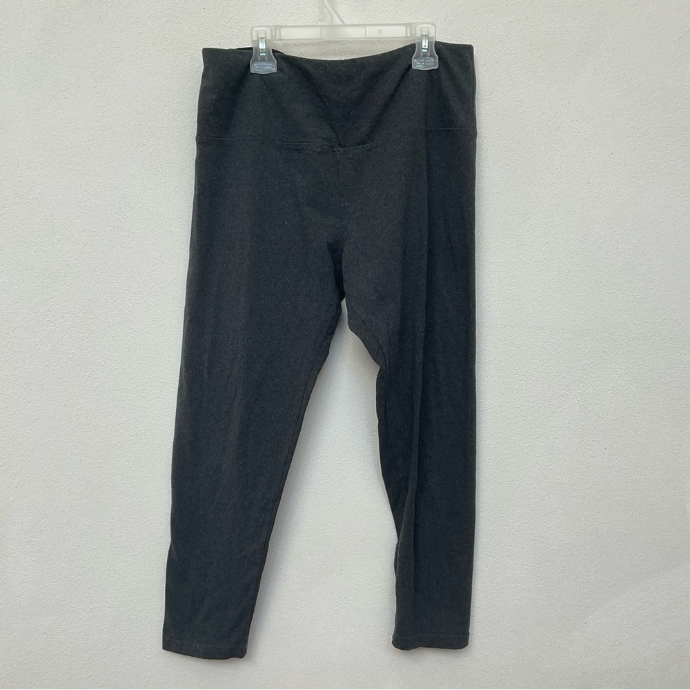 db Grey Thick Waistband Leggings Size 1X Style 7565-37 Athleisure Comfort